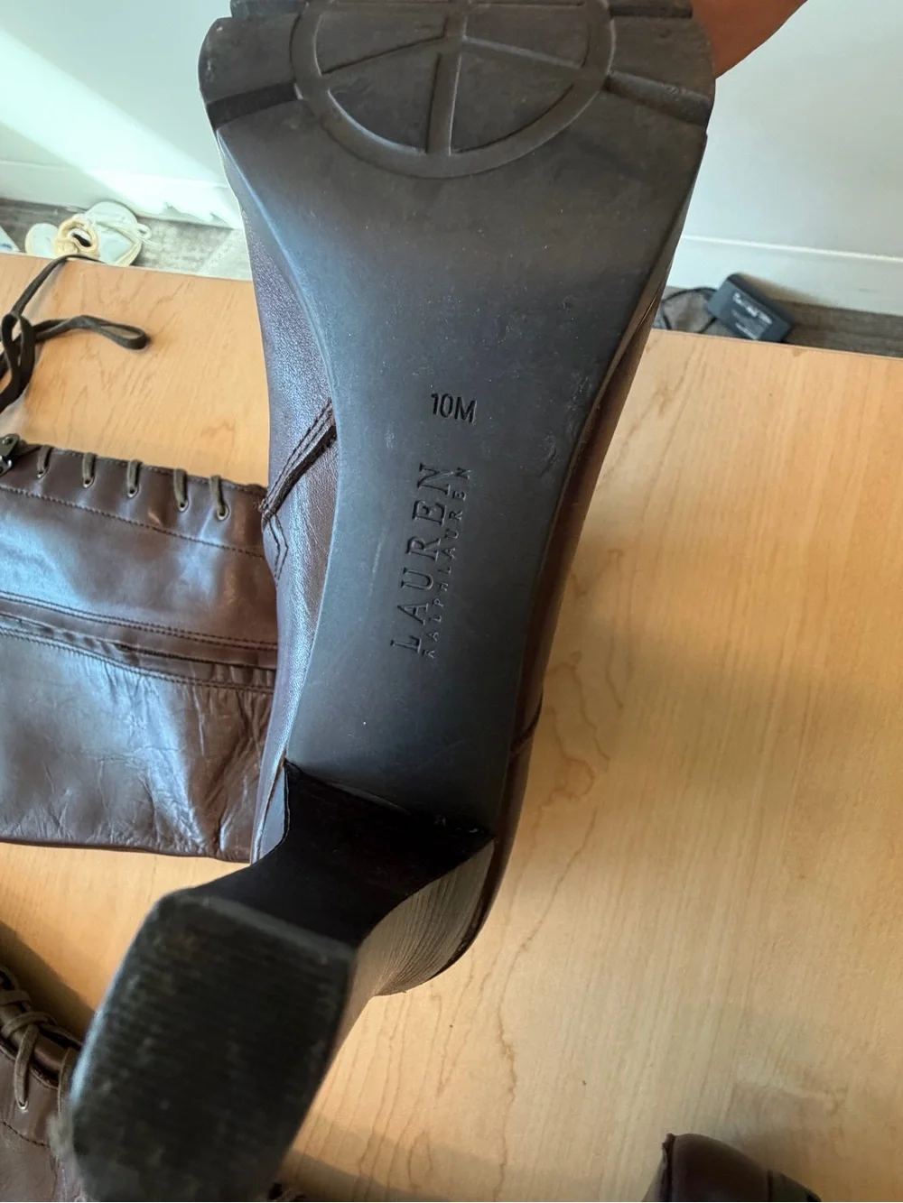 Lauren Ralph Lauren tall leather